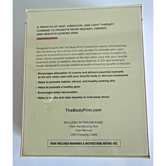 Body Firm Skin Revitalizing Tool by Crepe Erase Essentials LED Light Therapy New - Picture 2 of 3